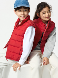 UNIQLO Пафтекс Моющаяся Жилетка, Синий, Размер 100 (3-4 года)  фото