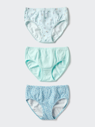 UNIQLO Детские эластичные хлопковые трусики, 3 шт. (регулярный размер)  фото