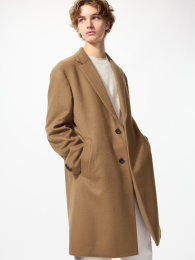 UNIQLO Пальто Честерфилд из шерсти и кашемира для мужчин (ウールカシミヤチェスターコート) фото