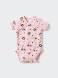 UNIQLO Коллекция детских книжек-комбинезонов Усако-тян и велосипед, Размер 60, Розовый  фото