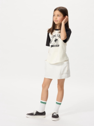 UNIQLO Мини-костюм в стиле утилита для девочек, Размер 100, Цвет Выбеленный  фото