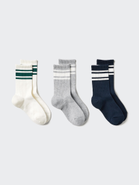 UNIQLO Носки (комплект из 3 пар) с дезодорирующей нитью | Размеры 16-20см и 20-24см  фото