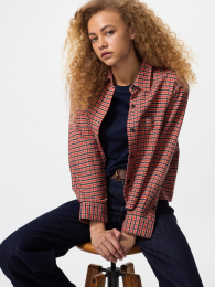 UNIQLO Фланелевая рубашка свободного кроя, Зеленый, Размер XS  фото
