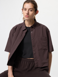 UNIQLO Нейлоновая рубашка-боксёр с короткими рукавами/5 рукавов.  фото