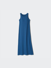 UNIQLO Ребристое платье с длинной юбкой.  фото