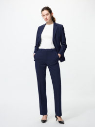 UNIQLO Стрейчевые брюки с умеренной упругостью, прямой силуэт (Размеры S-3XL) (ストレッチパンツ) фото