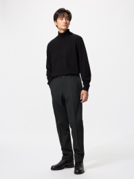 UNIQLO Теплые смарт-штаны / клетка Грен.  фото