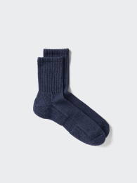 UNIQLO Полуносочки-Резинки 25-27/27-29 см | Ультрамарин/Светло-серый  фото