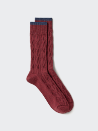 UNIQLO Термоноски/Кабельный узор | Утепленные, Стильные, Для Холодной Погоды (ヒートテックソックス/ケーブル) фото