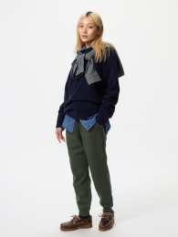 UNIQLO Теплые флисовые спортивные штаны с поясом эластичной резинкой и карманами  фото