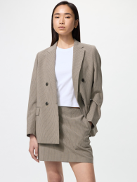 UNIQLO Мини-юбка свободный мини-карандашный силуэт, Коричневый, XXL  - купить