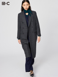 UNIQLO Двубортное длинное пальто. (ダブルロングコート) фото