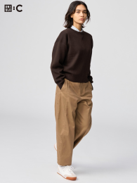 UNIQLO Хлопковые укороченные брюки (или брюки-карандаш из хлопка)  фото