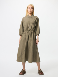 UNIQLO Нейлоновое платье с рукавами 3/4, Светло-серый, Размер 3XL  фото