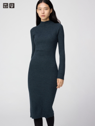 UNIQLO 3D трикотажное платье из смеси мериноса  фото