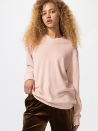 UNIQLO Флисовая футболка с V-образным вырезом из мягкого трикотажа. (ソフトニットフリースVネックT) фото