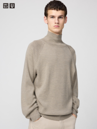 UNIQLO Водолазка Мужская с Высоким Воротником, Универсальная База  фото