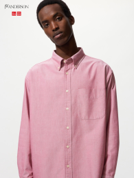 UNIQLO Оксфордская рубашка оверсайз  - купить