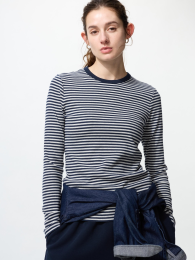UNIQLO Футболка с длинным рукавом из мягкого трикотажа  фото