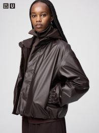 UNIQLO ショートカバーのブルゾンジャケット (コーティングショートブルゾン) фото