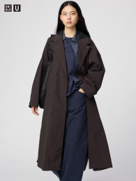 UNIQLO Стильное длинное пальто с воротником стояче-отложным. (ステンカラーロングコート) фото