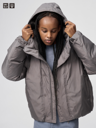 UNIQLO Пуховая парка XS Коричневый (パフテックパーカ) - купить