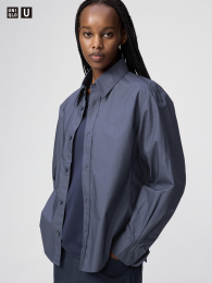 UNIQLO Хлопковая рубашка Синий, Размер XL/XXL (コットンシャツ) фото