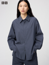UNIQLO Драпированная рубашка XXL, светло-серый () фото