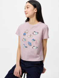 UNIQLO Японские узоры (животные) UT/короткая длина  фото