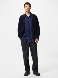 UNIQLO Широкие Трикотажные Брюки из Ворсованного Трикотажа (Трикотажные брюки с широкими штанинами/из ворсованного трикотажа) фото