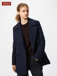 UNIQLO Шерстяное пальто-пиджак, Ультрамарин, Размер S  фото