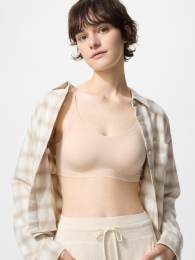 UNIQLO Беспроводной укороченный лонгслив с круглым вырезом | Размеры XS-3XL  фото