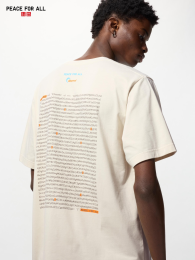 UNIQLO Футболка PEACE FOR ALL, Размеры S-4XL, Цвет Натуральный  фото