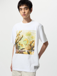 UNIQLO Покемон UT Футболка, Лонгслив, Белый, Размер S  фото