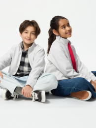 UNIQLO Сухая флисовая куртка с полной молнией.  фото