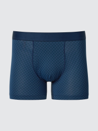 UNIQLO Воздушный боксёрский трус спереди (Синий, Размер S) с дезодорирующим и охлаждающим эффектом  - купить