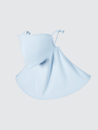 UNIQLO Защитный тканевый бандаж для лица с УФ-фильтром, SPF50+, UV-фильтр 90%+ (Черный, ONE SIZE)  фото