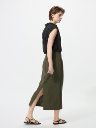 UNIQLO Двойная передняя узкая юбка  фото