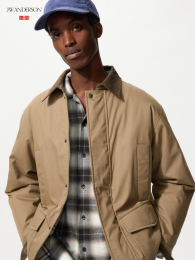 UNIQLO Пуховик-утилитарная куртка, Средняя длина, Свободный силуэт, Функциональные карманы  фото
