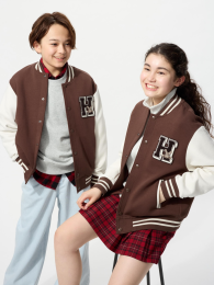 UNIQLO Сухой Свитшот-Стадионный Бомбер, Темно-зеленый, Размер 130  фото
