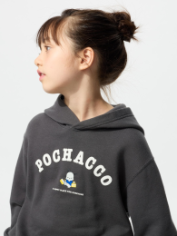 UNIQLO Свитшот/Худи с персонажами Sanrio для девочек, Размер 100, Темно-серый  фото