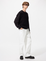 UNIQLO Широкие прямые джинсы/стретч (ワイドストレートジーンズ/ストレッチ) фото