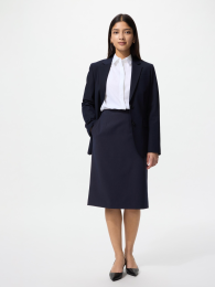 UNIQLO Стрейчевая юбка удлинённая длина (Черный, Ультрамарин, Серый) от XS до 3XL (ストレッチスカート/丈長め) фото
