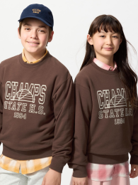 UNIQLO Ультра-стретч свитшот для Детей, Размер 100, Темно-коричневый  фото