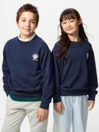 UNIQLO Ультра-стрейч свитшот для детей, Размер 100, Ультрамарин  фото