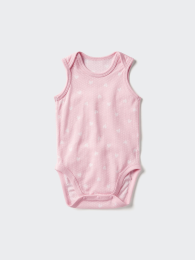 UNIQLO Детское боди новорожденное из хлопковой сетки без рукавов (Размеры 70, 80, 90)  фото