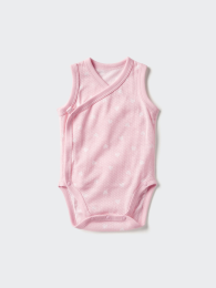UNIQLO Детское хлопковое сетчатое боди без рукавов, Размер 60 (3ヶ月) / 70 (6ヶ月)  фото