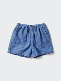 UNIQLO Джинсовые шорты для малышей 90-110 см, Синий  фото