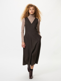 UNIQLO Платье из ворсованного трикотажа/удлинённое. (ブラッシュドジャージーワンピース/丈長め) фото
