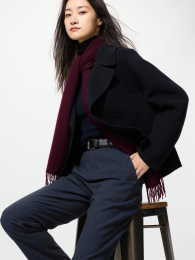 UNIQLO Умные Укороченные Брюки в Полоску, Размер XS/S  фото